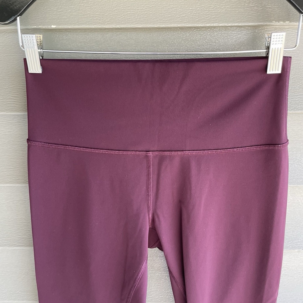 Lululemon Leggings Maroon No Size Tag Fits Like Small - Picture 5 of 8